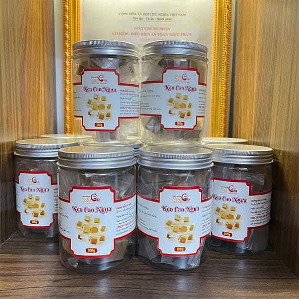 Kẹo Cao Ngựa Cho Trẻ Em - Hộp Cắt Sẵn 100G Tiện Lợi 9 Kẹo cao ngựa 2