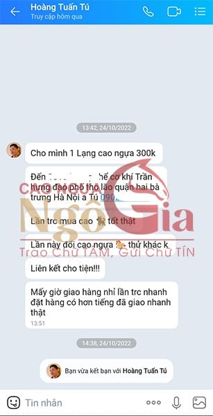 Cao Ngựa Bạch NGÔ GIA - Thương Hiệu Nổi Tiếng Quốc Gia 21 Feedback của khách hàng về cao ngựa Ngô Gia