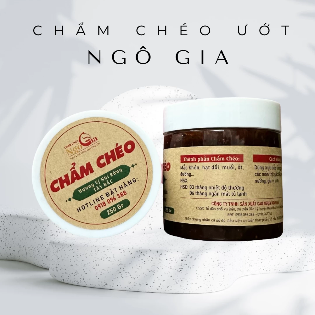 Chẩm Chéo Ướt Ngô Gia Hương Vị Tây Bắc Hũ 250g 1 cham cheo uot